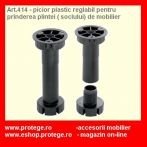 PICIOR PLASTIC REGLABIL PENTRU PRINDERE SOCLU H100 MM - PICIOR PLASTIC REGLABIL PENTRU PRINDERE SOCLU H100 MM